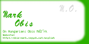 mark obis business card